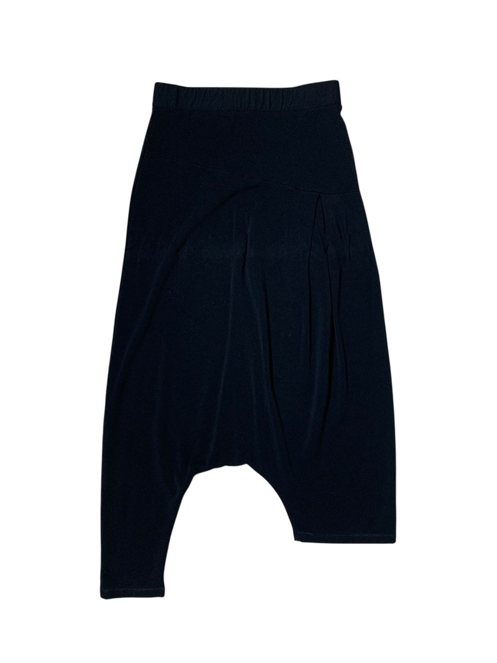 Chiara Cocòl Milano Black Drop Crotch Harem Cropped Pants Womens M